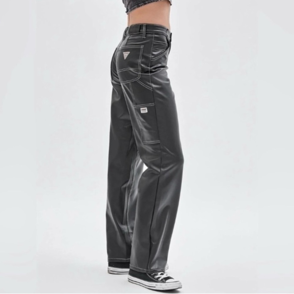 Guess Faux Leather Carpenter Pants
